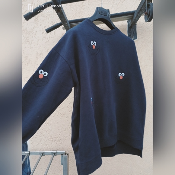 Boxy low high sweat shirt unisex - Picture 4 of 6